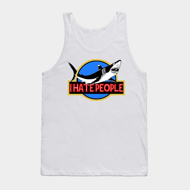 Shark Hate People Tank Top by ananitra